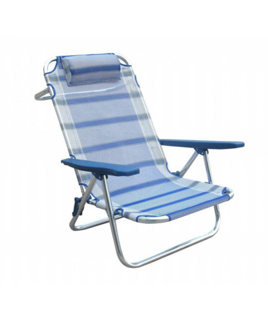 SPIAGGINA ALLUMINIO C/BRACCIOLI REGOLABILE