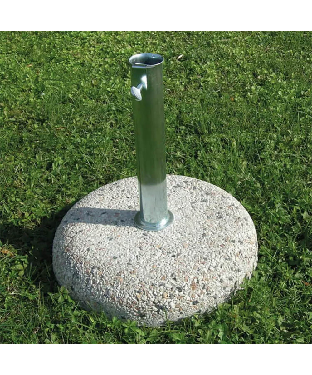 BASE GRANDE DA KG 55 CON TUBO Ø 60 DG