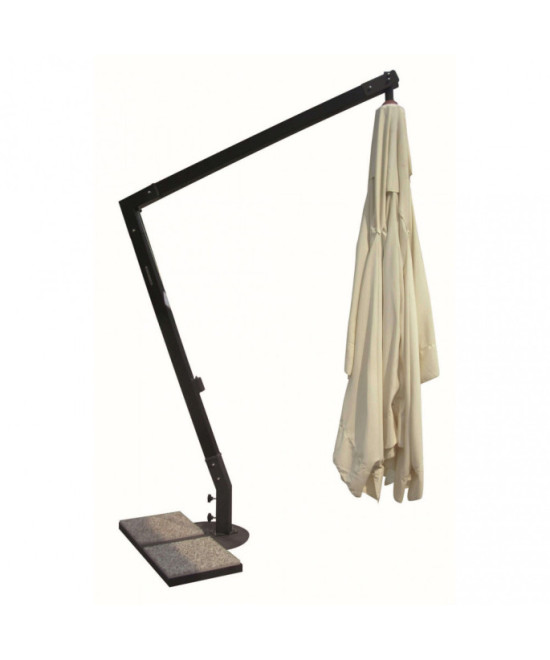 OMBRELLONE VENERE NERO DE LUXE P/L 3 X 3
