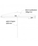 OMBRELLONE FANTASY P/C 2 X 3