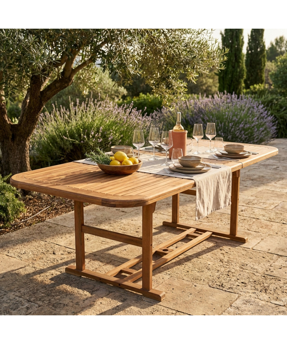 TAVOLO RETTANGOLARE 180/240X100 DOUBLE