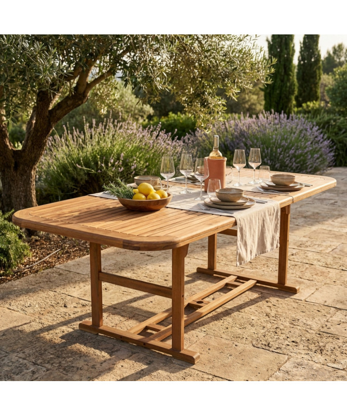 TAVOLO RETTANGOLARE 180/240X100 DOUBLE
