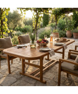 TAVOLO RETTANGOLARE 150/200X90 DOUBLE