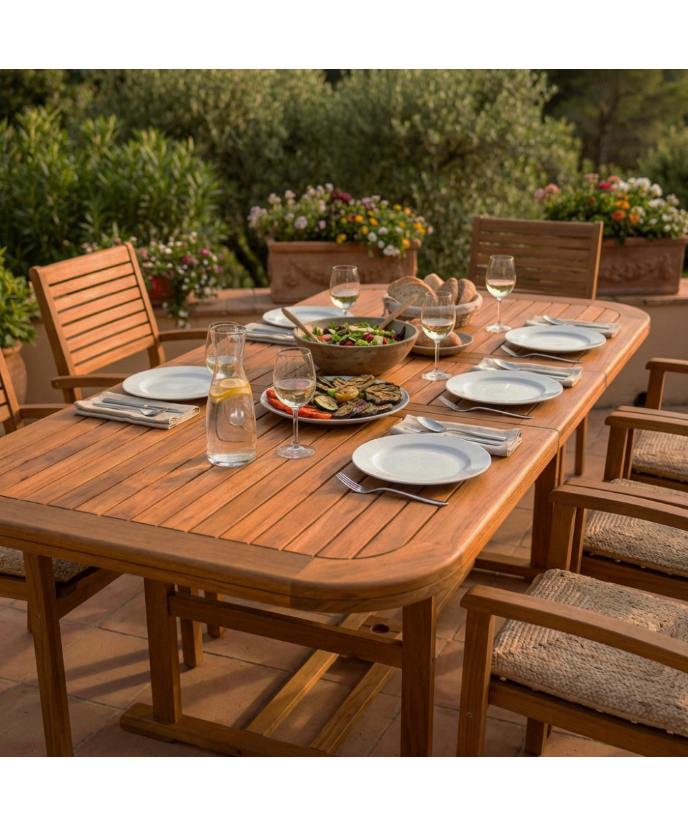 TAVOLO RETTANGOLARE 150/200X90 DOUBLE