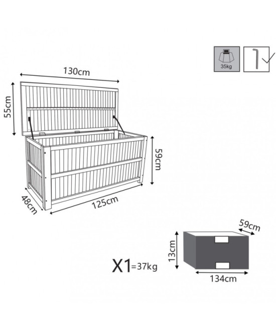 BAULE 130 X 55