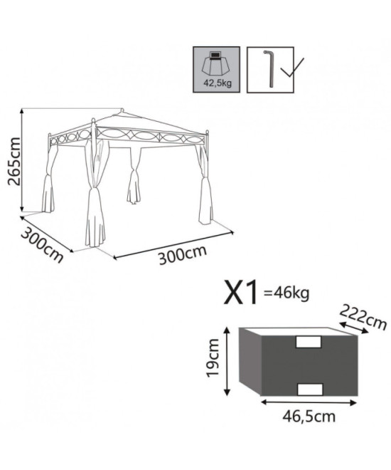 GAZEBO SIWA 3 X 3