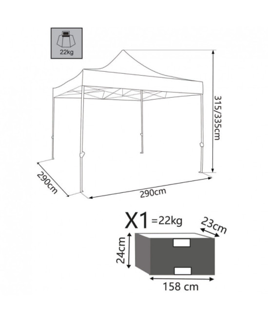 GAZEBO HOLIDAY 3 X 3