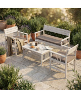 SALOTTO BALI BIANCO C/CUSCINI