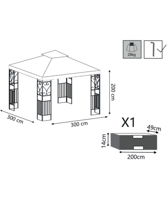 GAZEBO BOSTON 3 X 3