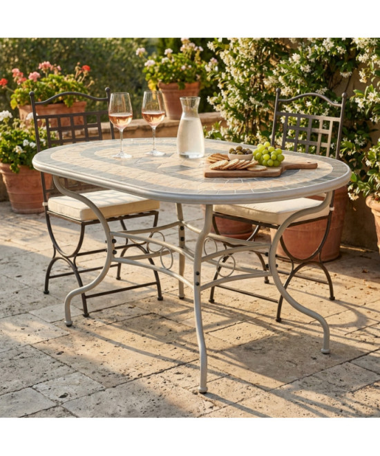 TAVOLO OVALE PERSE 160 X 90