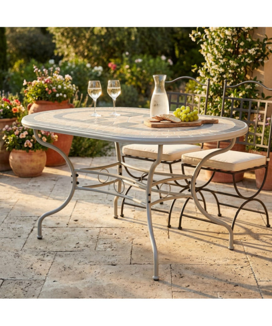 TAVOLO OVALE PERSE 160 X 90