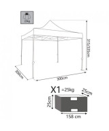 GAZEBO PANTHEON 3 X 3