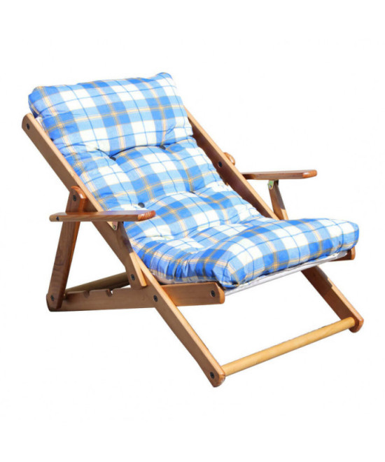 POLTRONA 3 POSIZIONI RELAX MIELE C/CUSCINO