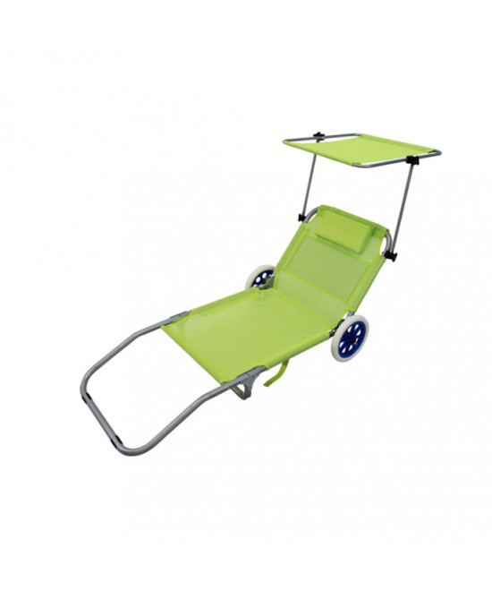 SPIAGGINA CARRELLO PIEGHEVOLE STEEL C/TETTO