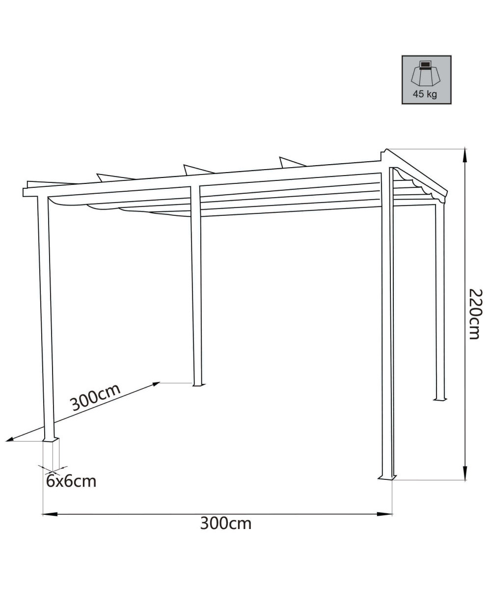 GAZEBO LEPANTO 3 X 3