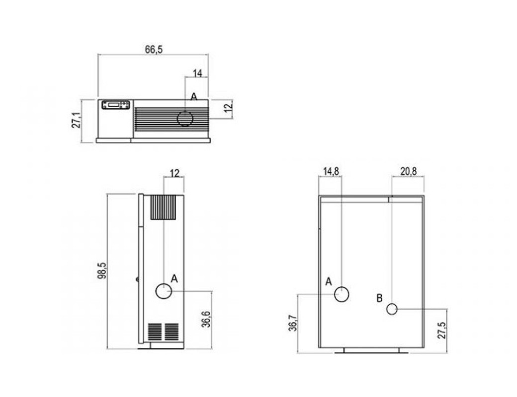 Stufa a pellet Cadel Grace 7 Kw