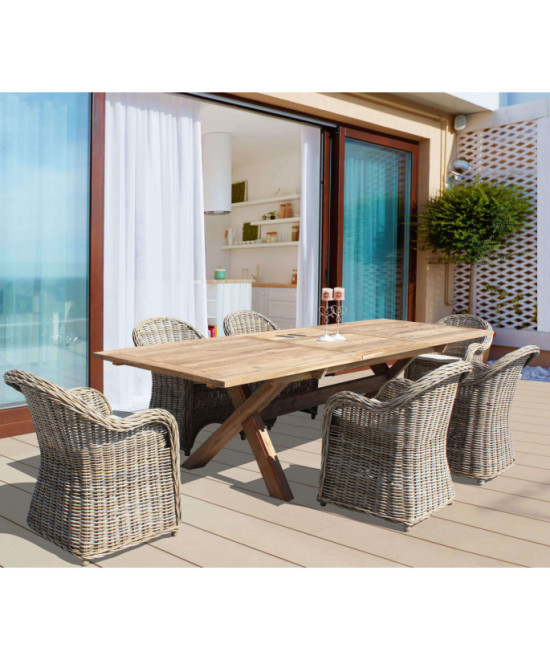 TAVOLO CHARME 220/300 X 100