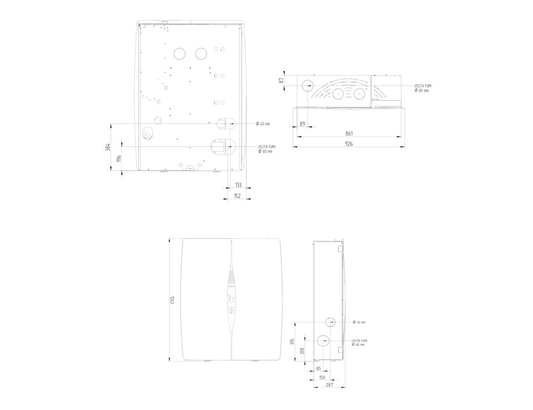 Stufa a pellet Moretti Design Compact Design 10 KW con 4 stelle ambientali