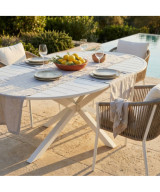 TAVOLO ROTONDO CAMELOT ALLUNGABILE 150/200 X 150