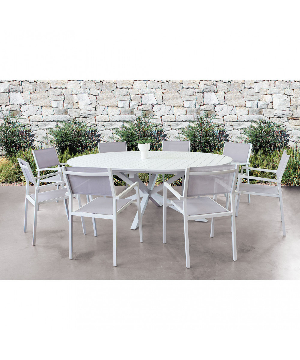 TAVOLO ROTONDO CAMELOT ALLUNGABILE 150/200 X 150