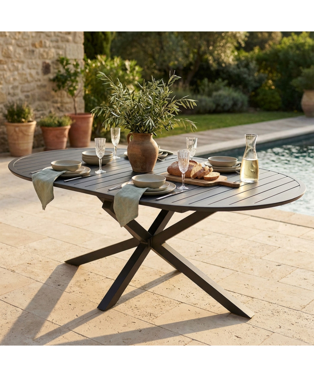 TAVOLO ROTONDO CAMELOT ALLUNGABILE 150/200 X 150