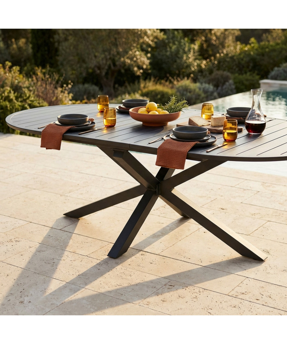TAVOLO ROTONDO CAMELOT ALLUNGABILE 150/200 X 150