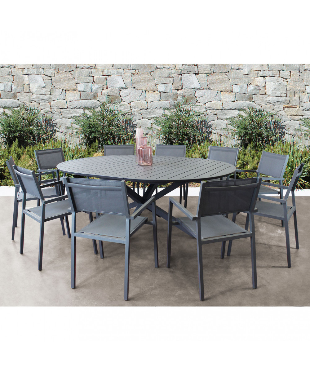 TAVOLO ROTONDO CAMELOT ALLUNGABILE 150/200 X 150