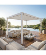 PERGOLA BIOCLIMATICA 3 X 3 CON DOPPIA LAMELLA