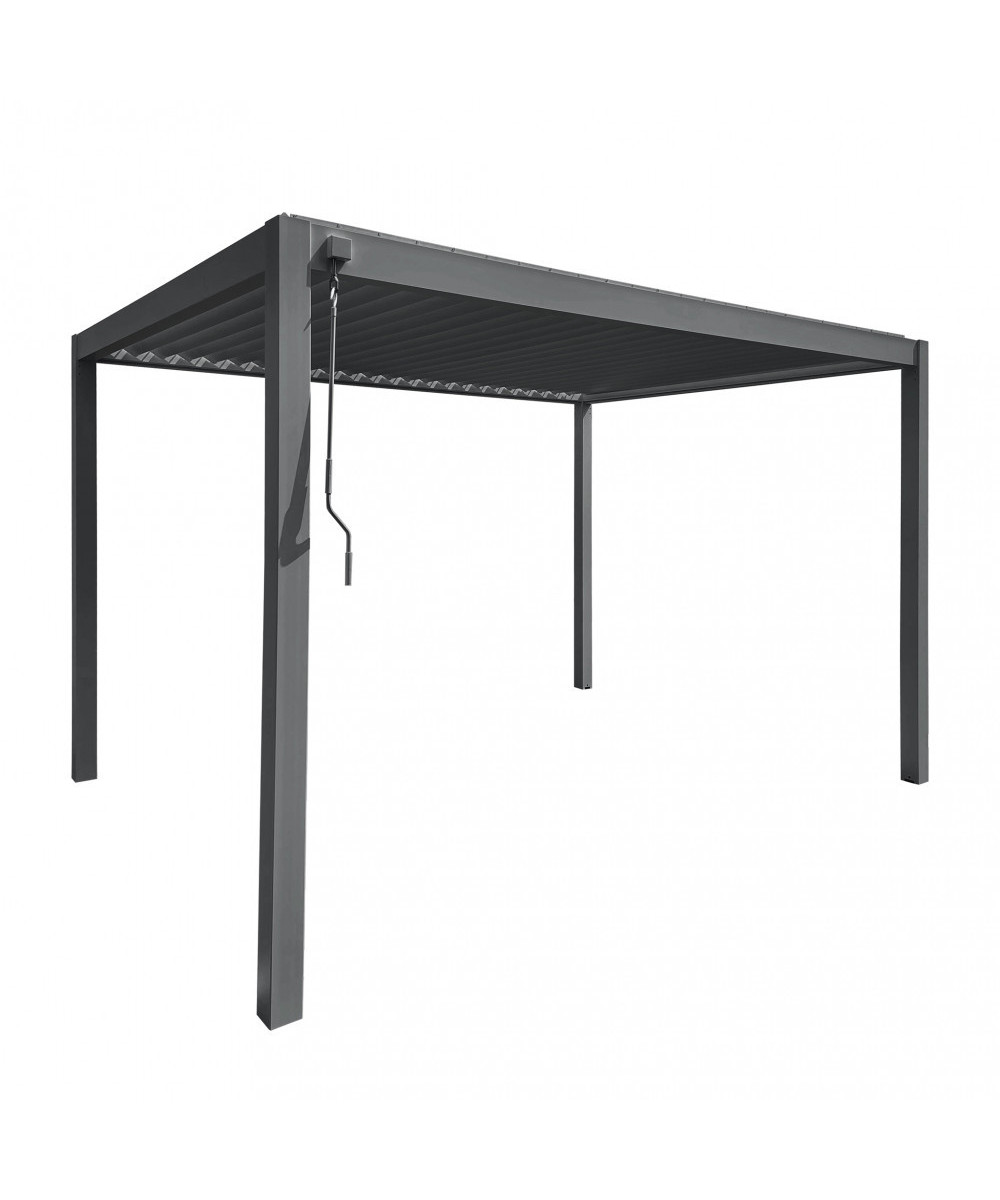 PERGOLA BIOCLIMATICA 3 X 3 CON DOPPIA LAMELLA