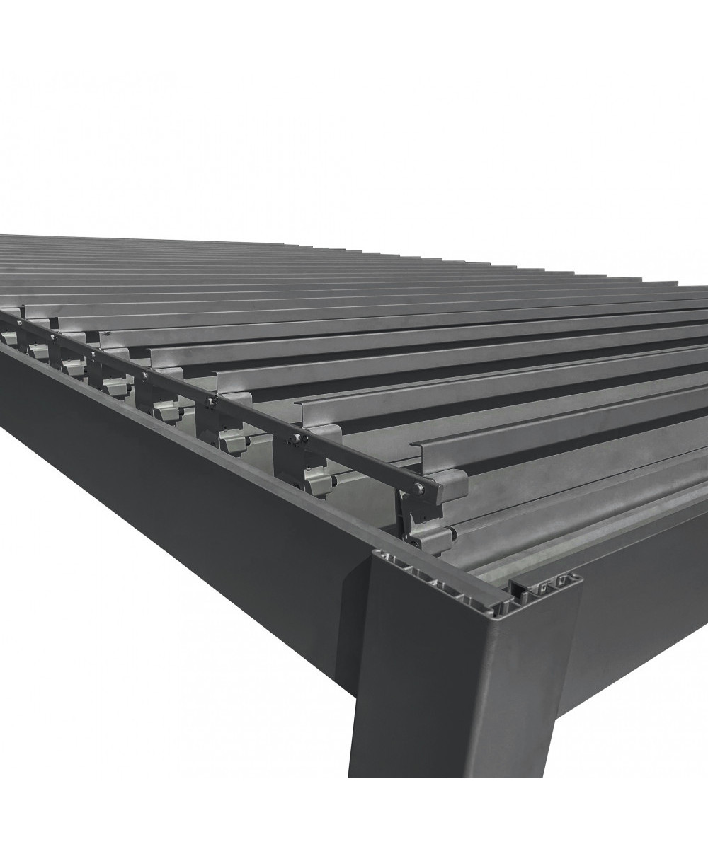 PERGOLA BIOCLIMATICA 3 X 3 CON DOPPIA LAMELLA