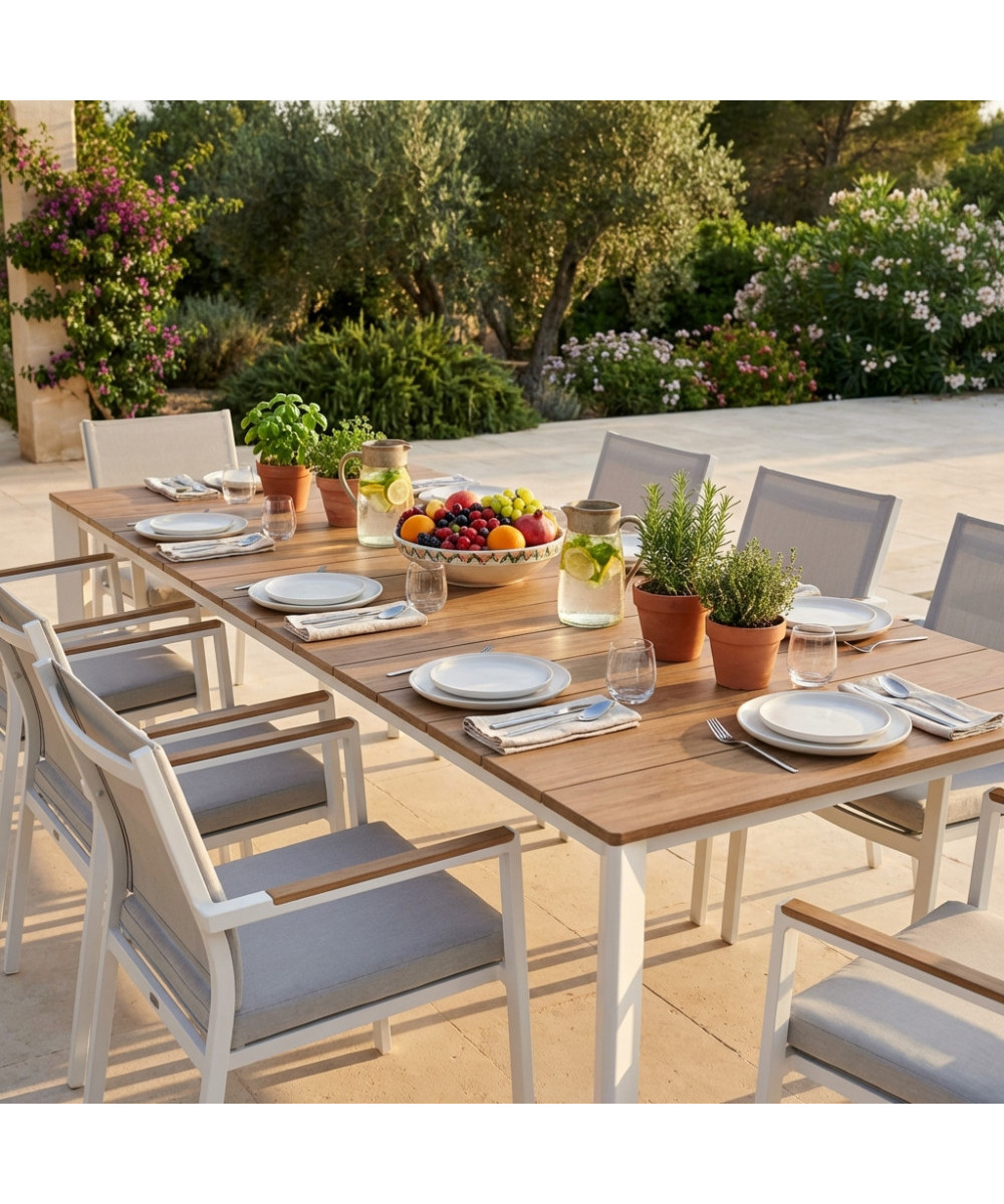 TAVOLO SACRAMENTO 215/280 X 100 EFFETTO LEGNO