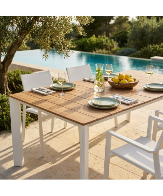 TAVOLO SACRAMENTO 215/280 X 100 EFFETTO LEGNO