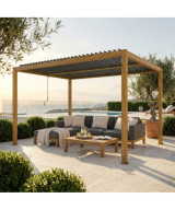 PERGOLA BIOCLIMATICA 3 X 4 EFFETTO LEGNO