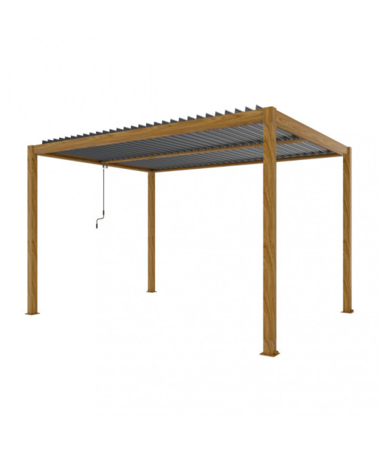 PERGOLA BIOCLIMATICA 3 X 4 EFFETTO LEGNO