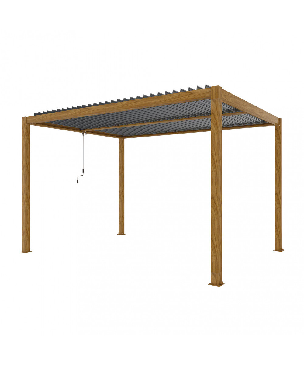 PERGOLA BIOCLIMATICA 3 X 4 EFFETTO LEGNO