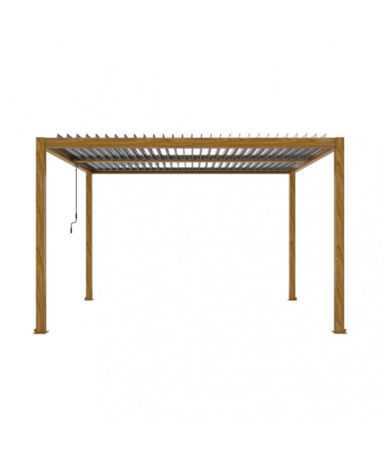 PERGOLA BIOCLIMATICA 3 X 4 EFFETTO LEGNO