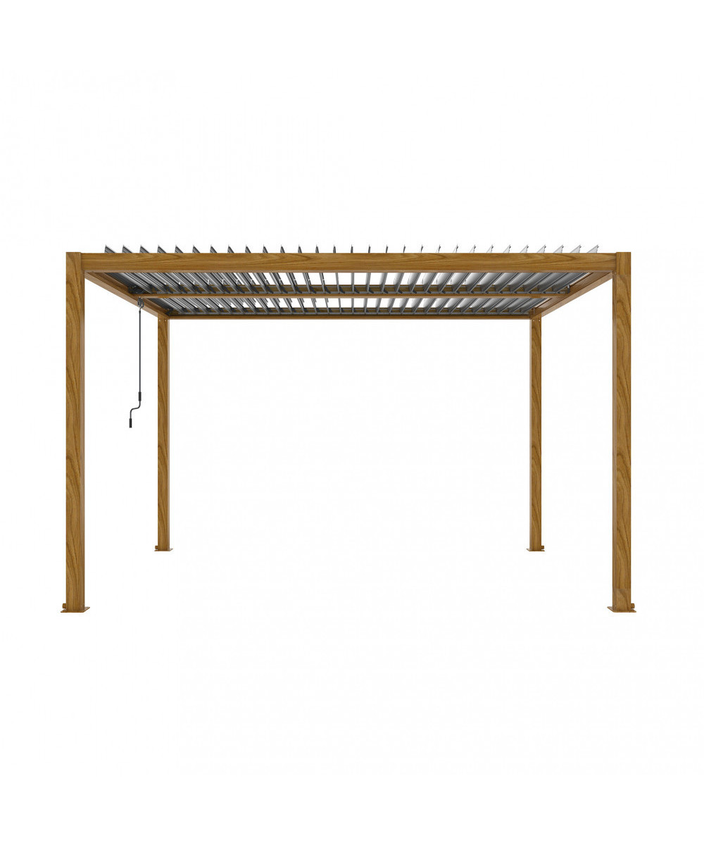 PERGOLA BIOCLIMATICA 3 X 4 EFFETTO LEGNO