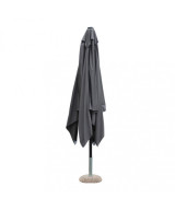 OMBRELLONE BRIAN P/C NERO 3 X 3 TELO GRIGIO