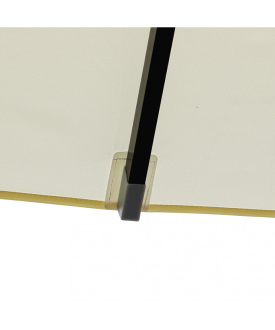 OMBRELLONE BRIAN P/C NERO 3 X 3 TELO BEIGE