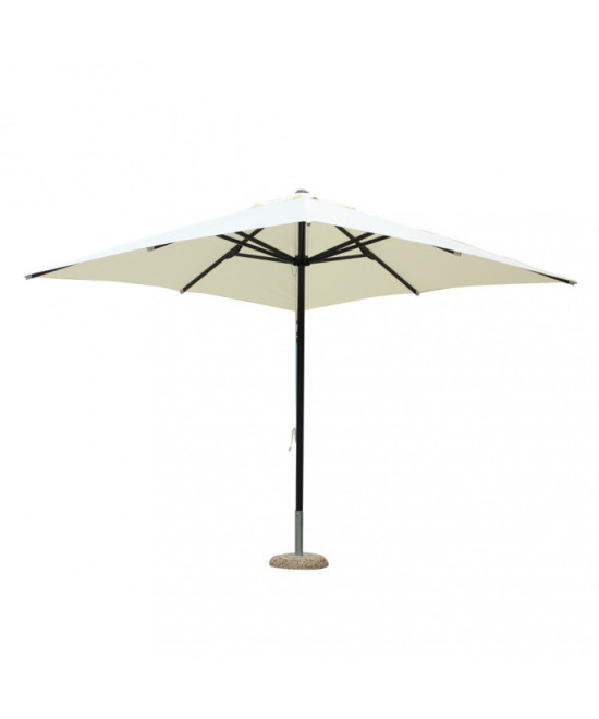 OMBRELLONE BRIAN P/C NERO 3 X 3 TELO BEIGE