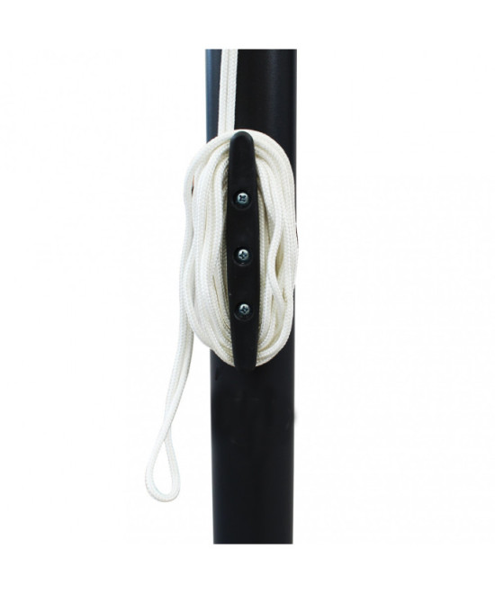 OMBRELLONE BRIAN P/C NERO 3 X 3 TELO BEIGE