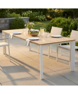TAVOLO TULCÁN 210/275 X 100 PAINO IN TEAK