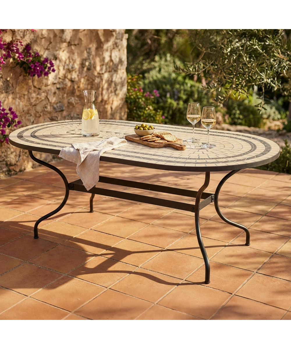 TAVOLO OVALE DEDALO 200 X 100