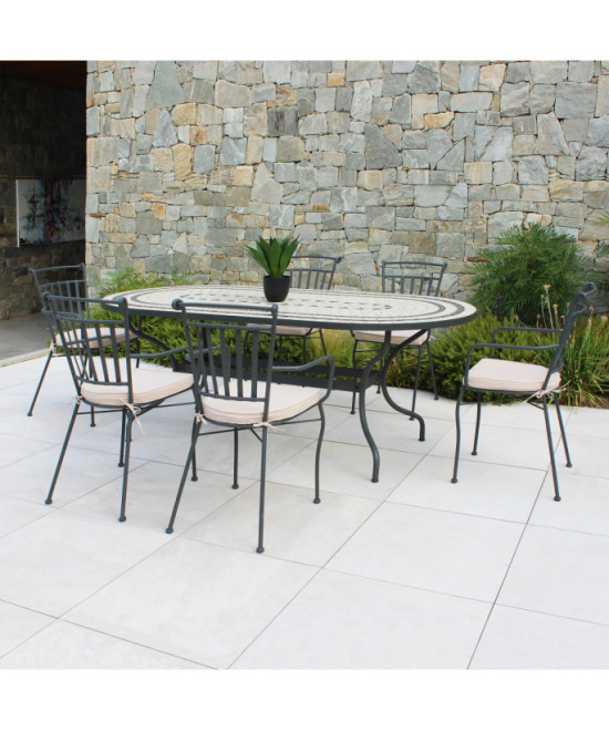 TAVOLO OVALE DEDALO 200 X 100