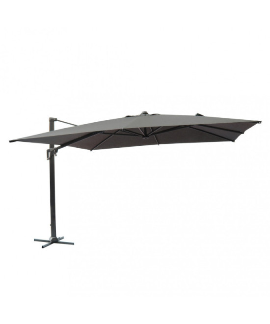OMBRELLONE ACRUX NERO P/L 4 X 4 TELO GRIGIO