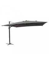 OMBRELLONE ACRUX NERO P/L 4 X 4 TELO GRIGIO