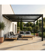 PERGOLA BIOCLIMATICA 4 X 2,5 ADDOSSATA