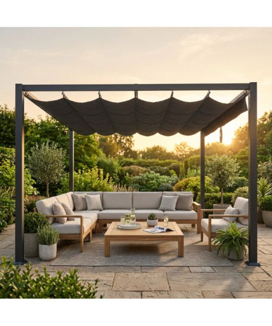 TELO GAZEBO ASTORIA 4 X 4 GRIGIO