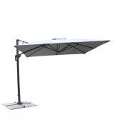 OMBRELLONE GARNET NERO P/L 3 X 4 TELO GRIGIO CHIARO
