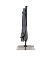 OMBRELLONE GARNET NERO P/L 3 X 4 TELO GRIGIO CHIARO